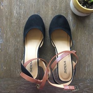 Soda Wedge with Ankle Strap